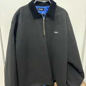 XLARGE 블랙 하프 지퍼 XL