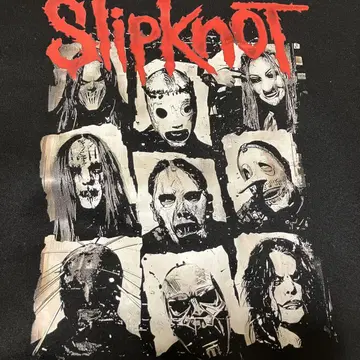 [ 90s 빈티지 ] Slipknot 후드 부착 맨투맨 블랙