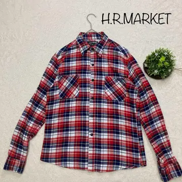 H.R. MARKET 할리우드 런치마켓 체크 무늬 플란넬 셔츠 L