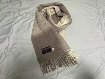 TWEEDMILL 램스울 머플러 베이지 계열 체크