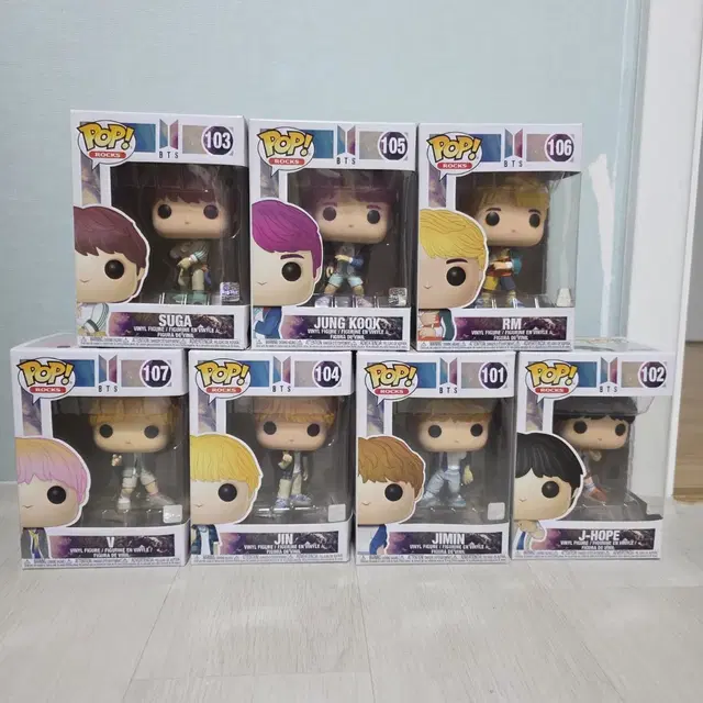 Funko Pop BTS Rocks 피규어 풀세트 방탄소년단 펀코