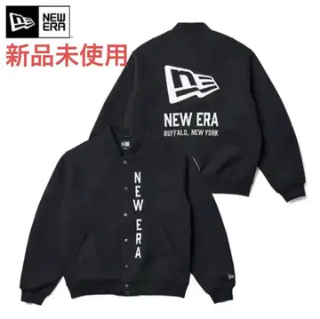 [ 미사용 새상품 ] NEW ERA 블랙 바시티 자켓 XL