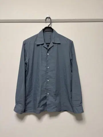 British made 오픈 카라 셔츠
