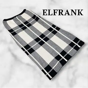 엘프랭크 ELFRANK 체크 스커트 니트 타이트 프리 사이즈