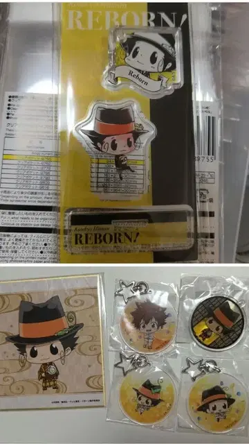 가정교사 히트맨 REBORN 캐릭터 복권 색지 키링 리본 츠나요시