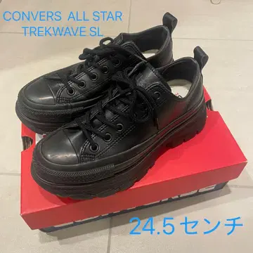 컨버스 가죽 스니커즈 블랙 TREKWAVE SL 24.5cm