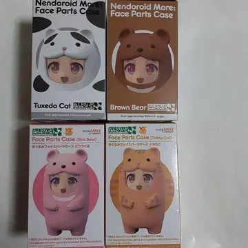 넨도로이드모아, 키구루미 페이스 파츠 케이스, 4개 세트