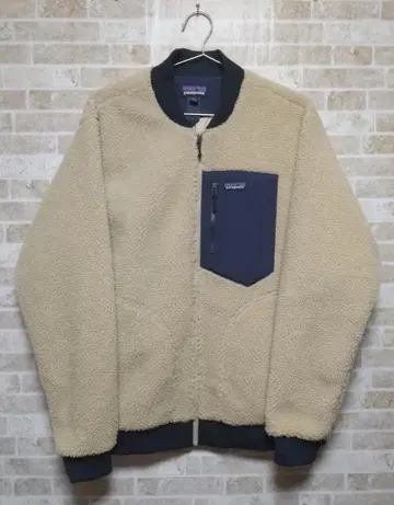 Patagonia 레트로X 봄버 자켓 플리스 베이지/네이비