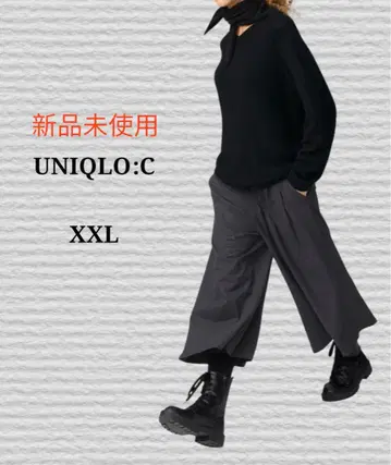 미사용 새상품 [ UNIQLO:C ] 큐롯 08 DARK GRAY XXL