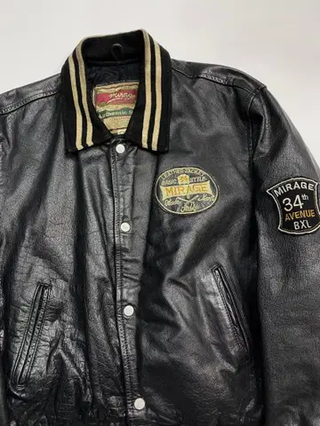 80년대 빈티지 가죽 바시티 자켓 스타디움 점퍼