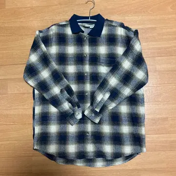 옴브레 체크 셔츠 구제 의류