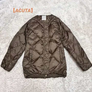 [ ACUTA ] 아쿠타 노카라 퀼팅 미디 다운 자켓 F