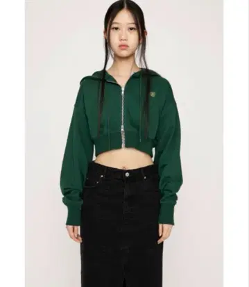 LOGO CROPPED HOODIE 로고 크롭 후디 후드티