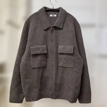 [ L 사이즈 ] UNIQLO U 울 자켓 브라운