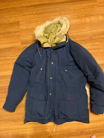 ONTIME 90s USA 다운 자켓 네이비 빈티지 아웃도어