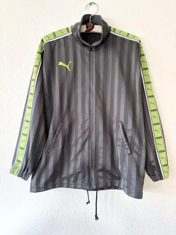 PUMA 푸마 트랙 자켓 저지 사이즈 S-M 그린