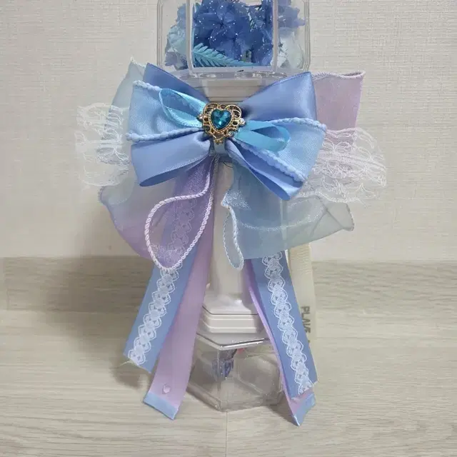 플레이브 응원봉 +포카, 박스 (예준 리본 커스텀)