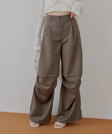 Chico 턱 와이드 슬랙스 팬츠