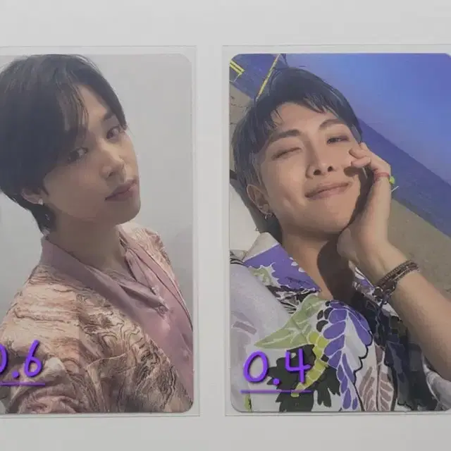 방탄소년단 방탄 지민 남준 포카 프루프 버터 앨포
