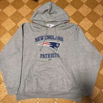 JERZEES NFL 뉴잉글랜드 페이트리어츠 그레이 후드티
