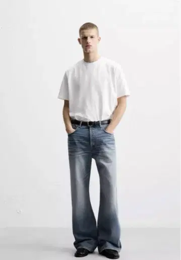 ZARA 배기 플레어 핏 청바지