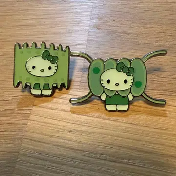 일본관 헬로키티 핀 배지 오사카 간사이 박람회 세트
