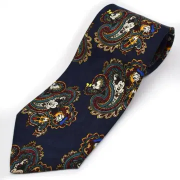 USA제 디즈니 넥타이 미키 도날드 구피 페이즐리 구제 의류