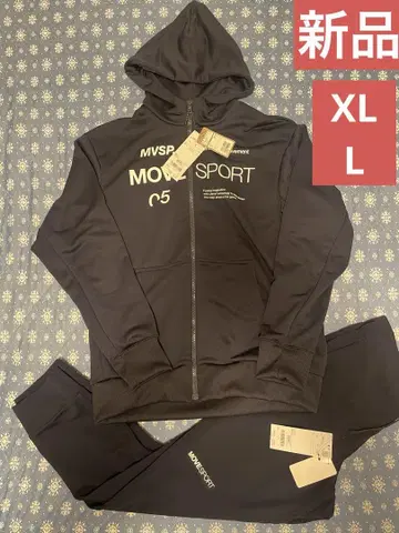 새상품 데상트 저리 풀 집업 후드티 상하의 세트 셋업 XL L