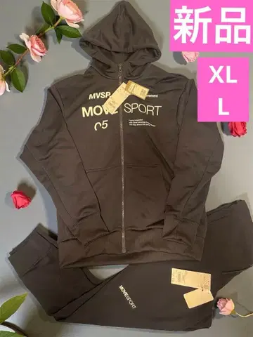 새상품 데상트 저리 풀 집업 후드티 상하의 세트 셋업 XL L