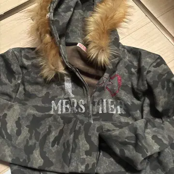 MERSHIER 카모 패턴 후드 부착 후드티 사이즈 1