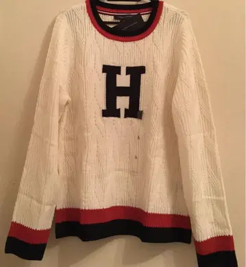 최종 가격 인하 빅 H 로고 타미힐피거 니트 스웨터 새상품