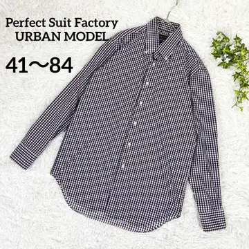 컨디션 최상 퍼펙트 수트 팩토리 긴팔 셔츠 깅엄 체크 5909