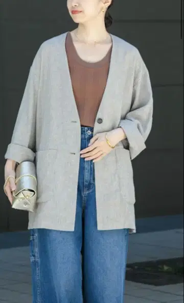 URBAN RESEARCH 노카라 린넨 자켓