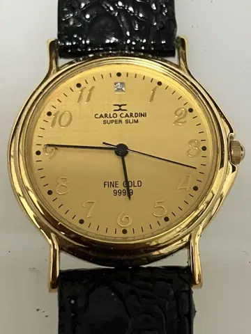 CARLO CARDINI SUPER SLIM 손목시계 FINE GOLD