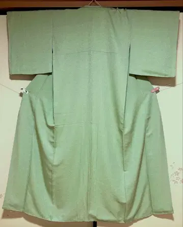 이로무지 유젠 염색 순수 실크 크레이프 원단 세미 포멀 그린 sk051
