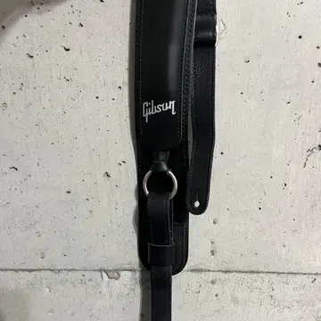 새상품급! Gibson 블랙 가죽 기타 스트랩
