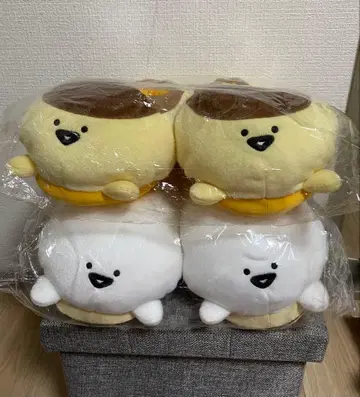 오분구토잇쇼 봉제 인형 슬리퍼 오분구 씨 푸딩 씨 전 2종