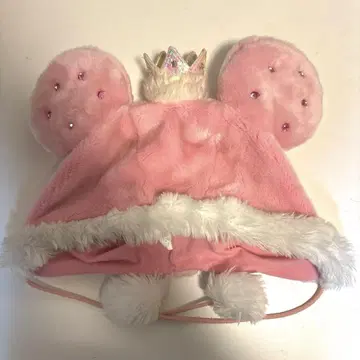 디즈니 미니 팬캡 왕관 핑크