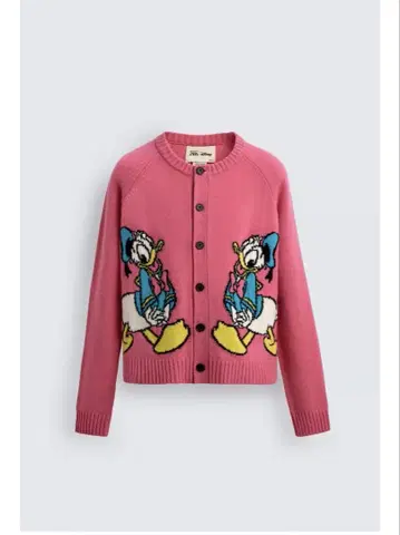 M: [ ZARA ] X DISNEY 도널드 덕 울 가디건