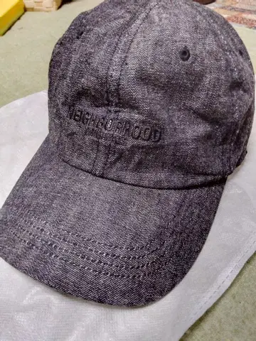 NEIGHBORHOOD DAD DENIM CAP 데님 캡 블랙