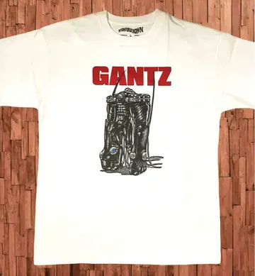 미착용 [ GANTZ ] 오카 하치로 티셔츠 화이트 L 사이즈