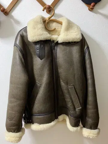 US Sheepskin B-3 자켓 40 브라운
