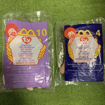 맥도날드 1999 TY 애니멀 해피밀 #4 #10 2개 세트