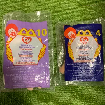 맥도날드 1999 TY 애니멀 해피밀 #4 #10 2개 세트