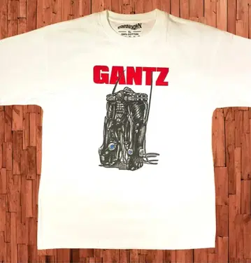 미착용 [ GANTZ ] 오카하치로 티셔츠 화이트 XL 사이즈
