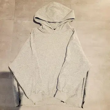 ZARA 그레이 후드 부착 후드티 사이드 지퍼 S 사이즈