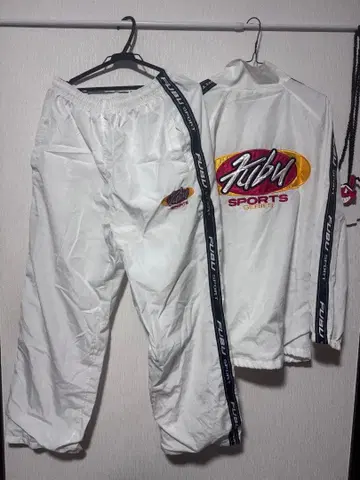 FUBU 스포츠 자켓 팬츠 세트 화이트
