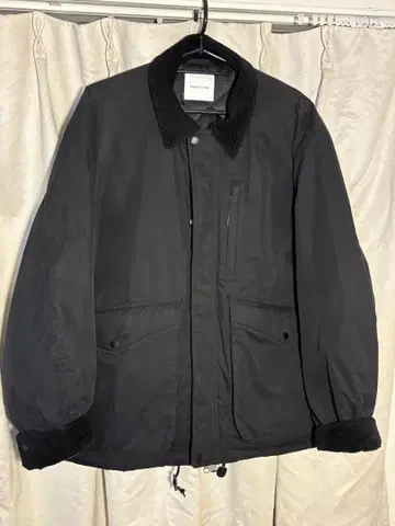 freak's store 옷깃 코듀로이 절개 간이 침대 나일론 블루종