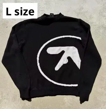 미착용 aphex twin 에이펙스 트윈 니트 블랙 L 사이즈