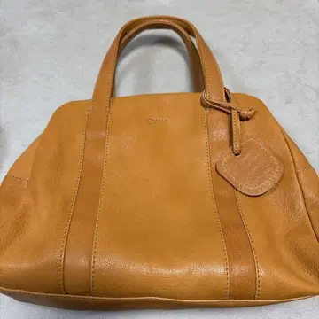 Genten 가죽 토트백 카멜
